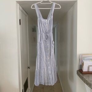 Striped Button Dress